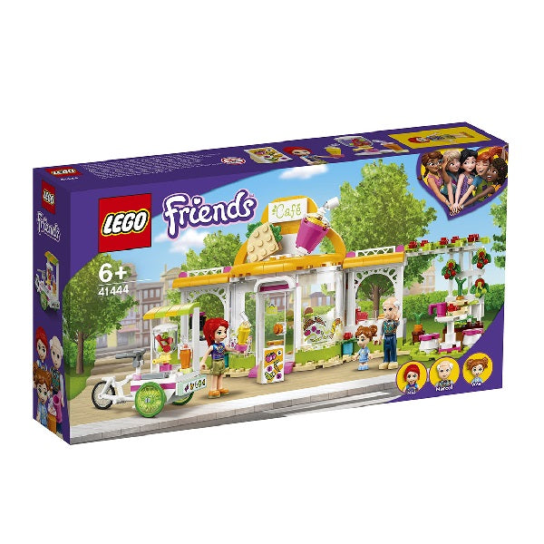 Confezione originale Lego con loghi friends caffè biologico heartlake colori verde bianco viola giallo