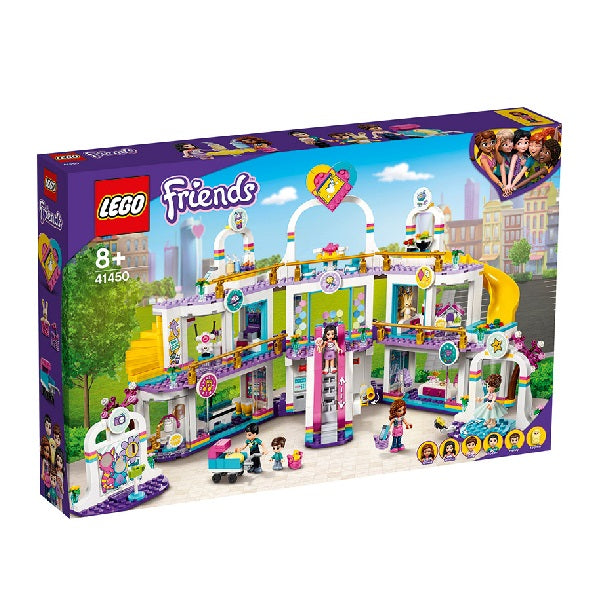 Confezione originale Lego con loghi friends centro commerciale heartlake city colori viola verde bianco azzurro