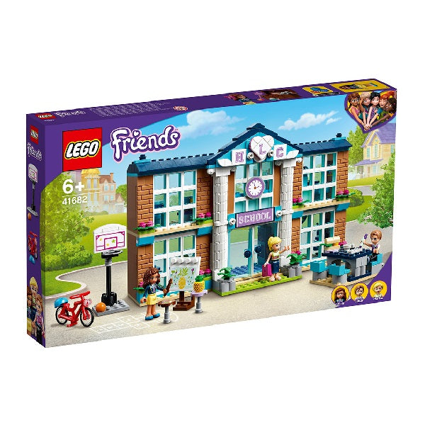 Confezione originale Lego con loghi friends scuola heartlake city colori viola azzurro verde bianco