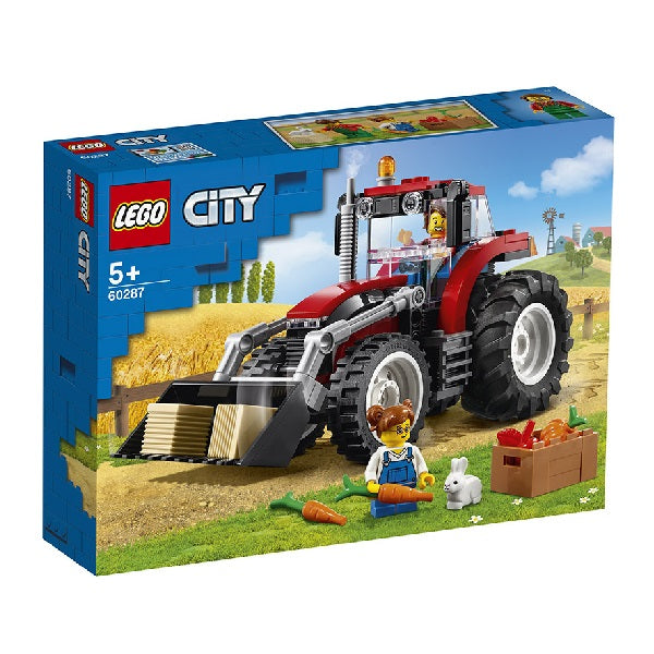 Confezione originle Lego con loghi city great vehicles trattore colori rosso nero azzurro grigio