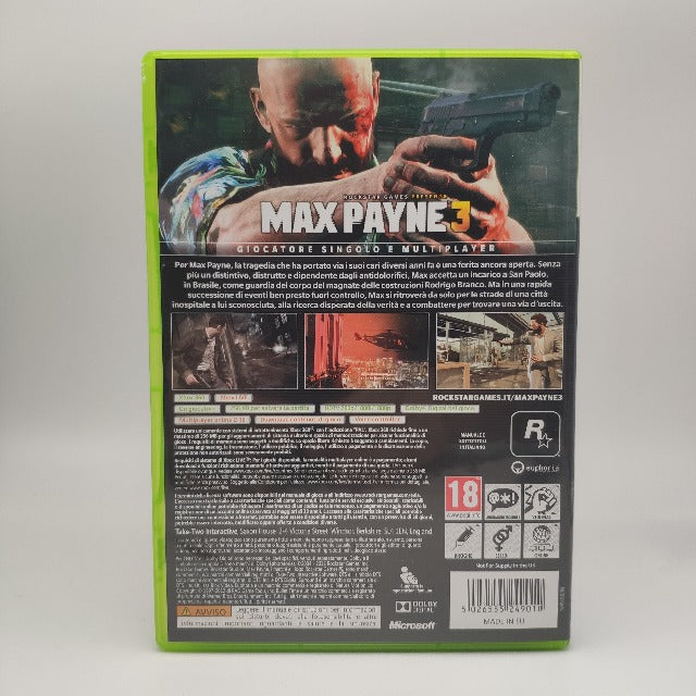Max Payne 3 X360 Xbox 360 Rockstar Games Pal Ita (USATO)