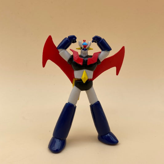 Mazinga-Mazinger Z Bandai Minifigure 8cm Braccia Alzate, robot rosso,blu , grigio e nero