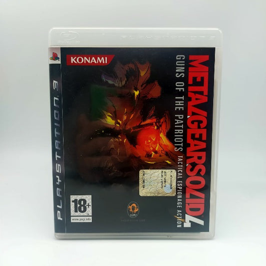 Metal Gear Solid 4: Guns of the Patriots PS3 Playstation 3 Konami Pal Ita , solid snake in copertina