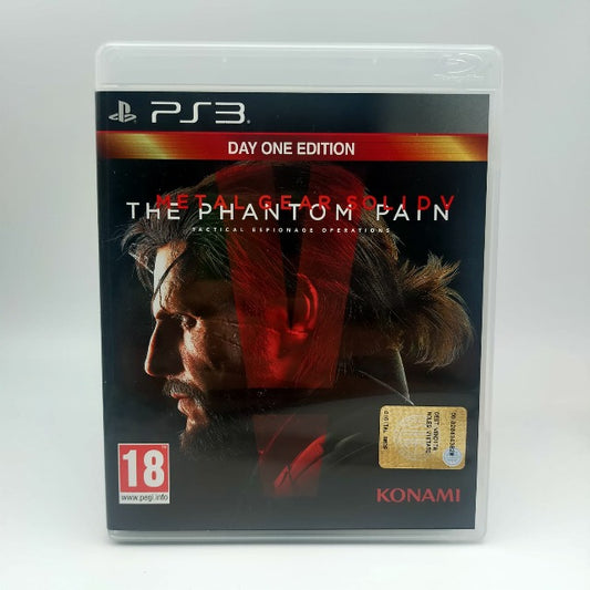 Metal Gear Solid V 5 The Phantom Pain-Day One Edition PS3 Playstation 3 Konami Pal Ita, big boss di profilo in copertina