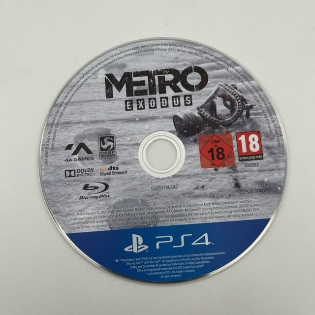 Metro Exodus PS4 Playstation 4 Pal Uk (USATO)