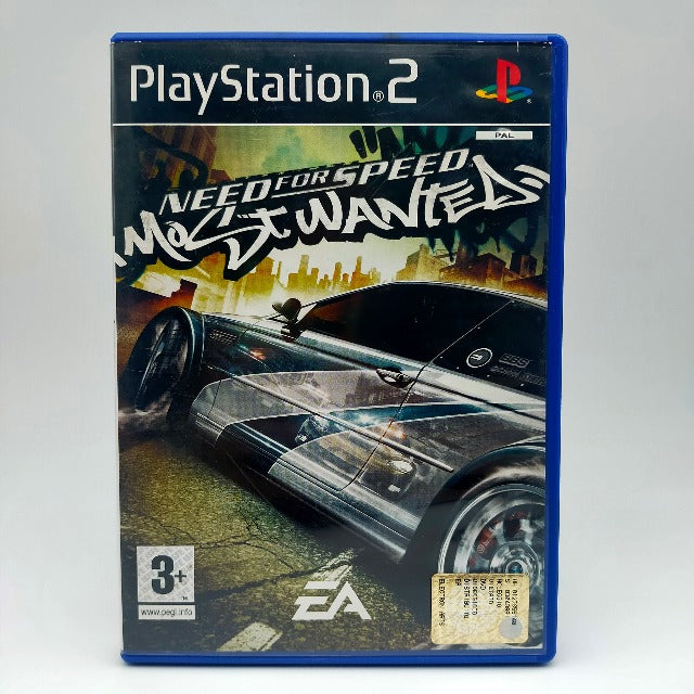 Need For Speed Most Wanted PS2 Playstation 2 EA Pal Ita , auto grigia che drifta  in copertina