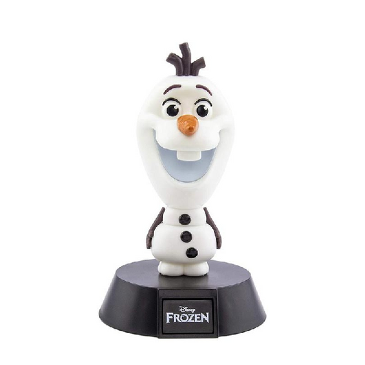 Mini lampada paladone a forma di personaggio pupazzo di neve Olaf,, dal film di animazione disney Frozen