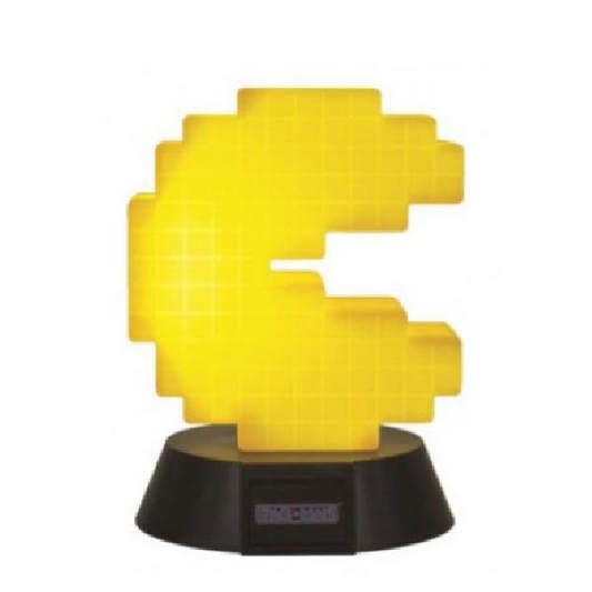 Mini lampada a forma di personaggio Pac-Man dalla serie di videogiochi Namco. Colore giallo.