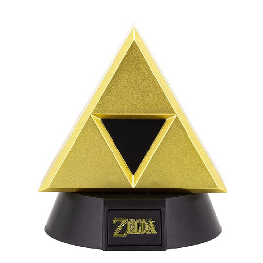 Mini lampada Paladone a forma di simbolo della triforza, dal videogioco Zelda, colore oro.