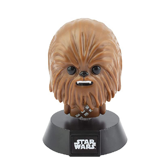 Mini lampada a forma di personaggio Chewbacca dalla saga Star Wars di Lucas e Disney