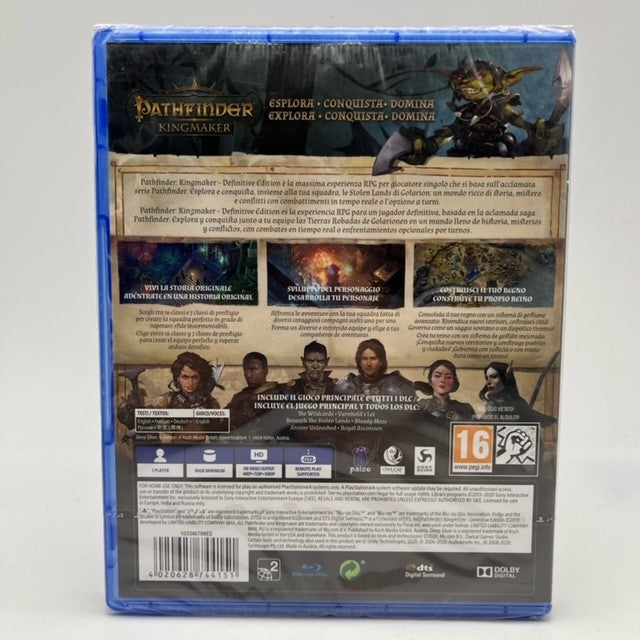 Pathfinder: Kingmaker Definitive Edition Playstation 4 Pal Multi (NUOVO)