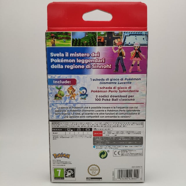 Pokemon Diamante Lucente & Perla Splendente Edizione Duplice PAL ITA Switch (NUOVO)