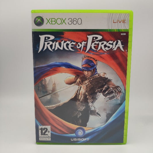 Prince Of Persia X360 Xbox 360 Ubisoft Pal Ita, principe con veste rossa e blu ed armatura in copertina