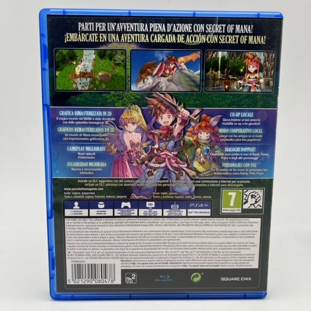 Secret Of Mana Sony Playstation 4 Pal Multi (USATO)