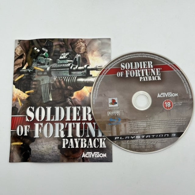 Soldier Of Fortune Payback Sony Playstation 3 Pal Ita (USATO)