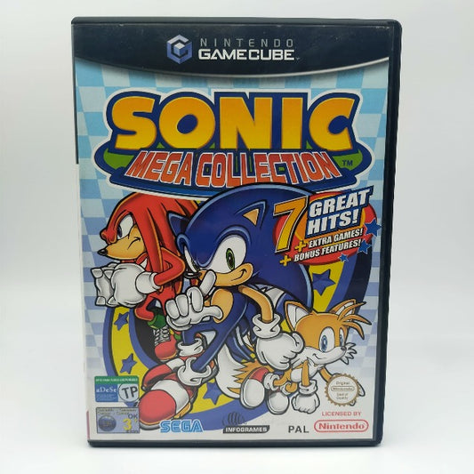 Sonic Mega Collection Sega Nintendo Gamecube Pal Ita/Spa, sonic , knuckles e tales in copertina
