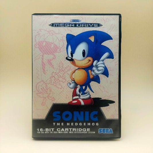 Sonic The Hedgehog Sega Mega Drive Pal, sonic porcospino blu in copertina