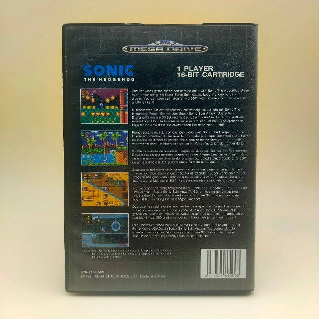 Sonic The Hedgehog Sega Mega Drive Pal (USATO)