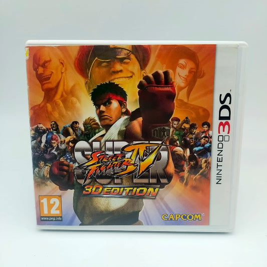 Super Street Fighter 4 3D Edition Nintendo 3ds Pal Ita, ryu davanti in primo piano e dietro gli altri personaggi
