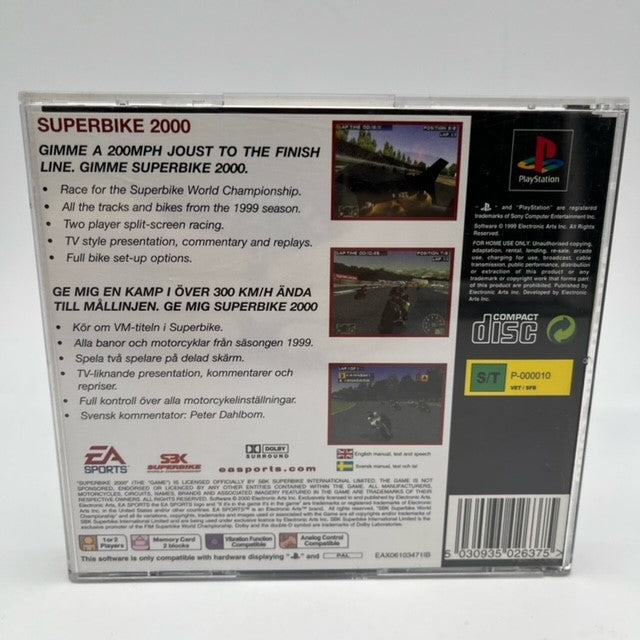 Superbike 2000 Sony Playstation 1 Pal Multi (USATO)