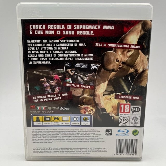 Supremacy MMA Sony Playstation 3 Pal Ita (USATO)