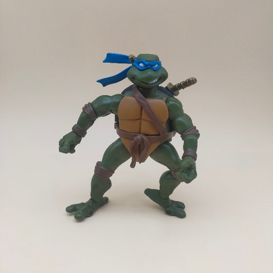 Tartarughe Ninja Teenage Mutant Ninja Turtles Playmates Toys 2003 Leonardo, altezza 12 cm, tartaruga ninja con spade e fascia azzurra