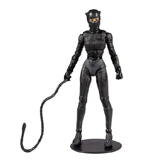 Action Figure di Catwoman, personaggio del film The Batman (2022), prodotta da McFarlane, serie DC Multiverse.
