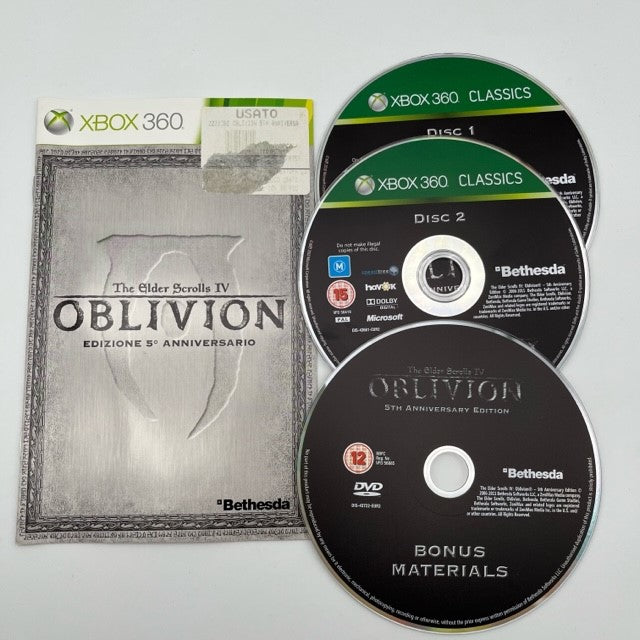 The Elder Scrolls IV Oblivion Microsoft Xbox 360 Pal Ita (USATO)