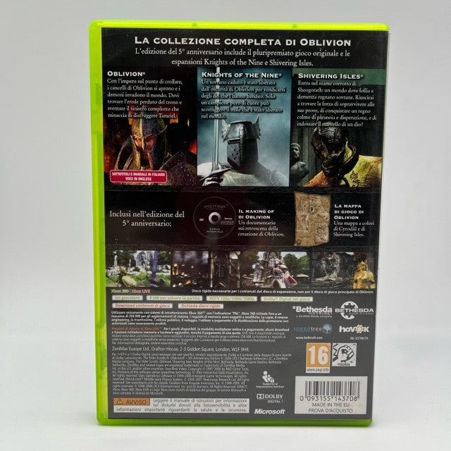 The Elder Scrolls IV Oblivion Microsoft Xbox 360 Pal Ita (USATO)