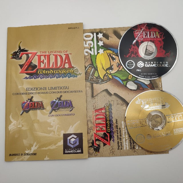 The Legend Of Zelda The Wind Waker Edizione Limitata PAL ITA Triangolo Blu Gamecube (USATO)