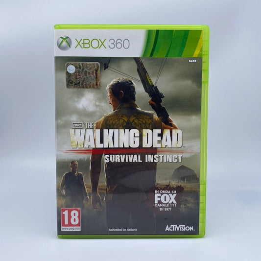 The Walking Dead Survival Instinct X360 Xbox 360 Activision Pal Ita, Daryl Dixon con balestra e Merle in copertina