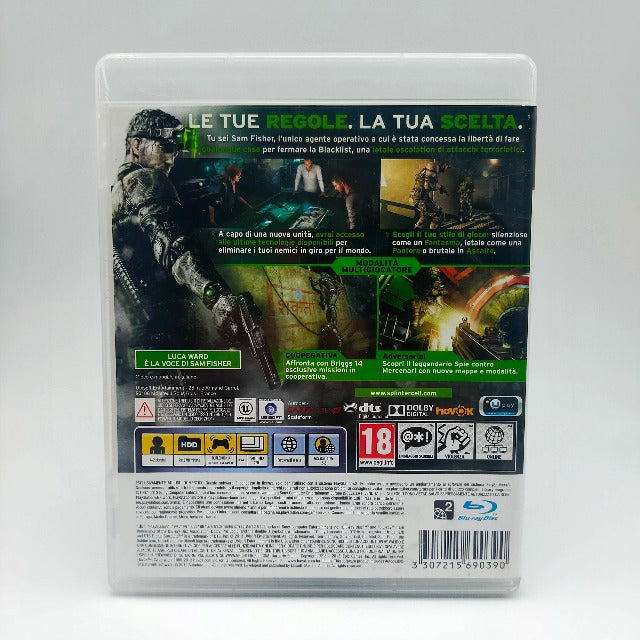 Tom Clancy's Splinter Cell Blacklist PS3 Playstation 3 Ubisoft Pal Ita (USATO)