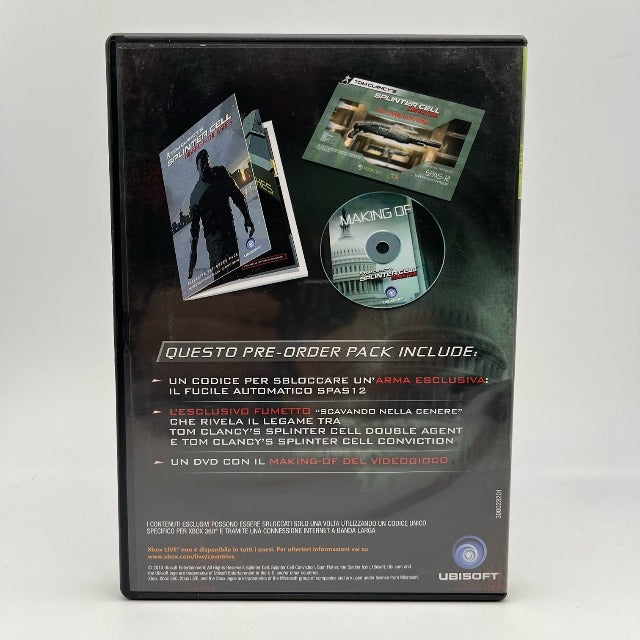 Tom Clancy's Splinter Cell Conviction Limited Collector's Edition + Bonus Preorder Xbox 360 PAL ITA (USATO)