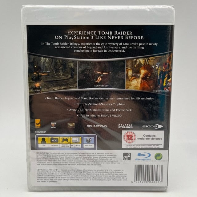 Tomb Raider Trilogy Classics HD Sony Playstation 3 Pal Uk (NUOVO)