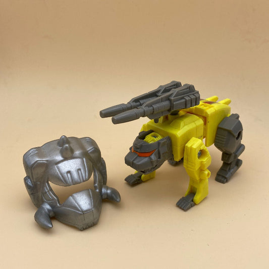 robot animale, giallo e grigio