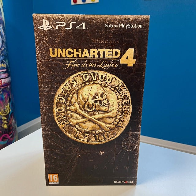 Uncharted 4 Fine Di Un Ladro Libertalia Edition PS4 PAL ITA, moneta antica dorata in copertina sscatola