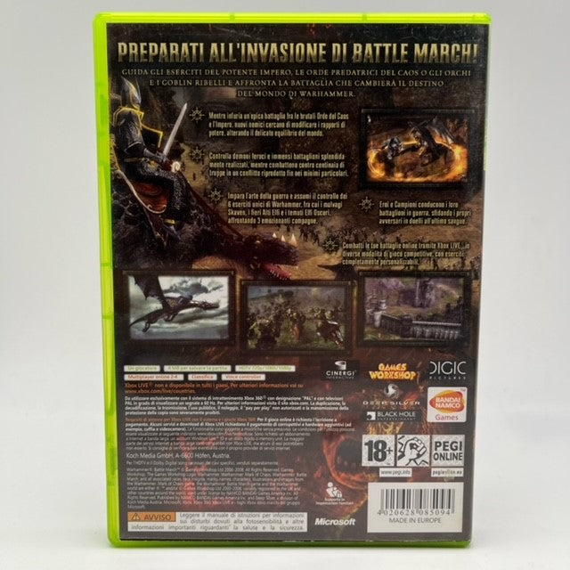 Warhammer Battle March Microsoft Xbox 360 Pal Ita (USATO)