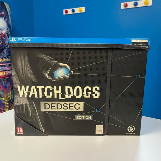 Watch Dogs Dedsec Edition PS4 Playstation 4 PAL ITA, mani del protagonista che tengono in mano un cellulare e sembrano formare un asorta di ragnatela
