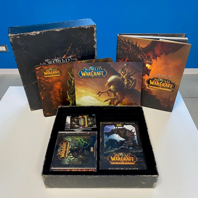 World Of Warcraft Cataclysm Collector's Edition PC PAL ITA GIOCO ASSENTE + Tappetino Mouse Extra (USATO)